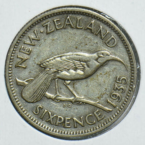 New Zealand 1935 6 Pence Bird animal 197926 combine shipping