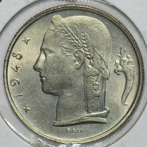 Belgium 1948 5 Francs 297780 combine shipping