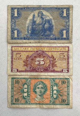Military Payment Certificates Series 541: 10 Cents (Circs);Dollar (Circs),Serie