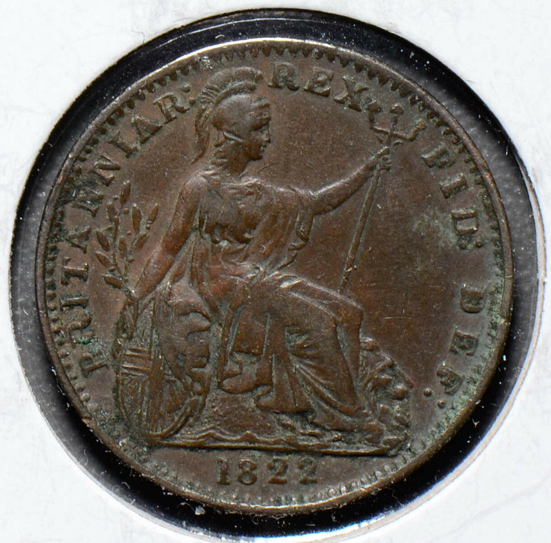 Great Britain 1822  Farthing  GR0215 combine shipping