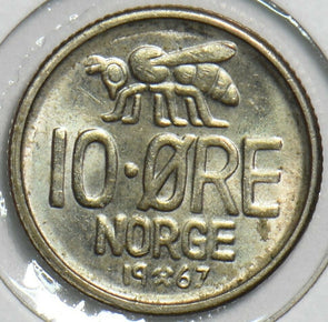 Norway 1967 10 Ore Honey bee animal 152866 combine shipping