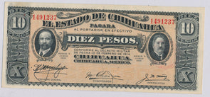 RC0163 Mexico 1914 10 Pesos chihuahua combine shipping