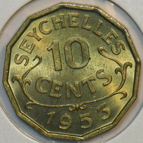 Seychelles 1953 10 Cents 196055 combine shipping
