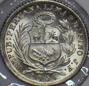 Peru 1904 1/2 Dinero 490036 combine shipping