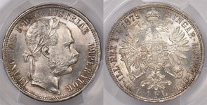 Austria 1879 Florin PCGS MS 64 PC1319 combine shipping