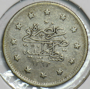 Turkey 1901 AH1293 2 Piastres 152829 combine shipping