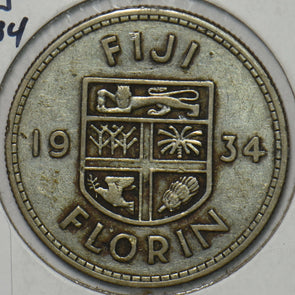 Fiji 1934 Florin 195620 combine shipping