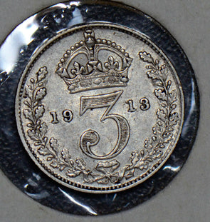 Great Britain 1913 3 Pence threepence 190373 combine shipping