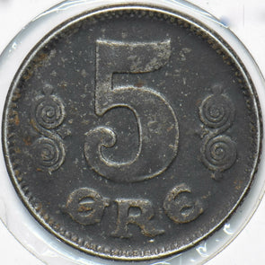 Denmark 1918 Iron 5 Ore 192167 combine shipping
