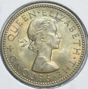 New Zealand 1963 Shilling 298672 combine shipping