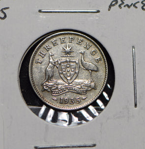 Australia 1935 3 Pence Kangaroo animal Moorhen  191208 combine shipping
