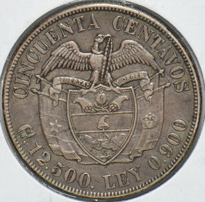 Colombia 1922 50 Centavos Eagle animal 293513 combine shipping