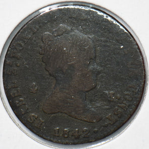 Spain 1842 4 Maravedis 193189 combine shipping