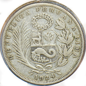 Peru 1924 1/2 Sol Lamaa animal 150529 combine shipping