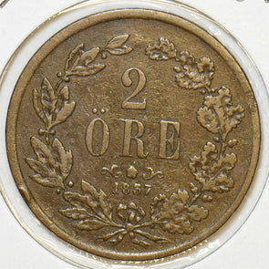 Sweden 1857 2 Ore 240451 combine shipping