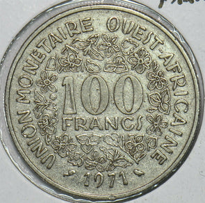 West African States 1971 100 Francs 152621 combine shipping