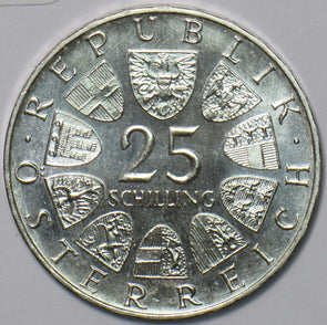 Austria 1970 25 Schilling 100th Anniversary of birth of Franz Lehar 240228 combi