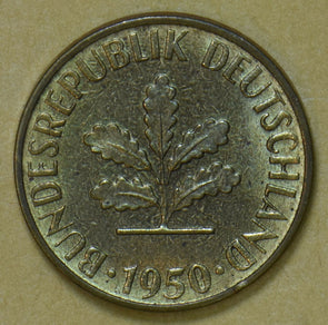 Germany 1950 5 Pfennig 191984 combine shipping