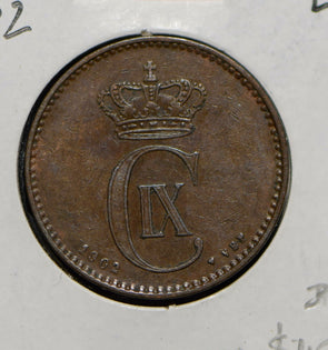 Denmark 1902 2 Ore  290350 combine shipping