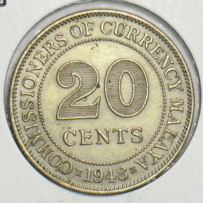 Malaya 1948 20 Cents 197674 combine shipping