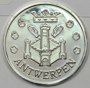 1977 Silver Round Rubensjaar Antwerp 1 Oz Silver 0.999 Proof U0380