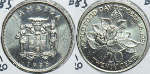 Jamaica 1985 20 Cents BU KM 120 904652 combine shipping