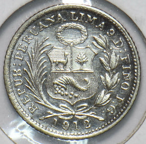 Peru 1912 1/2 Dinero 192706 combine shipping