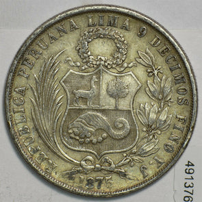 Peru 1875 Sol 491376 combine shipping