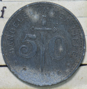 Germany 1917 50 Pfennig Lippe 293110 combine shipping