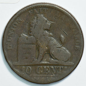 Belgium 1833 10 Centimes Lionanimal 240939 combine shipping