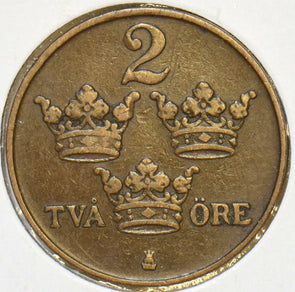 Sweden 1914 2 Ore 197096 combine shipping