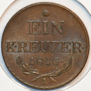Austria 1816 A Kreuzer Eagle animal 193790 combine shipping