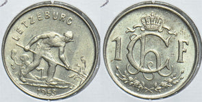 Luxembourg 1953 Franc 153902 combine shipping