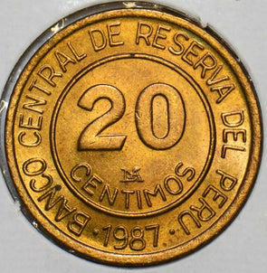Peru 1987 20 Centimos 152556 combine shipping