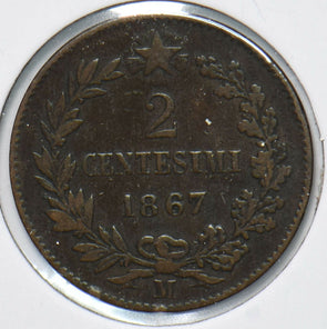 Italy 1867 2 Centesimi  191916 combine shipping