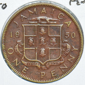 Jamaica 1950 Penny 153817 combine shipping