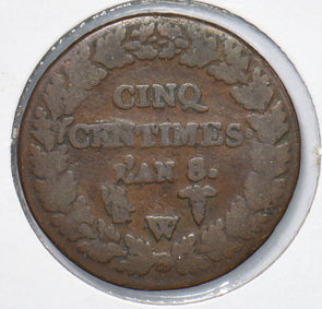 France 1799 L'AN 8 W 5 Centimes 190911 combine shipping