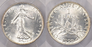 France 1920 Franc PCGS MS 62 Gad-467 Semeuse PI0195 combine shipping
