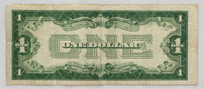 US 1928 Silver Certificates Small A. "Funny back" Dollar US Blue seal Fine RC066