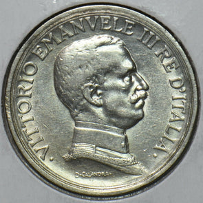 Italy 1914 R 2 Lire Horse animal 490981 combine shipping