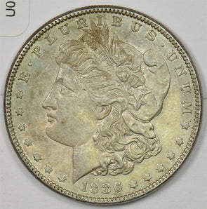 1886 Morgan Dollar Silver AU/UNC U0391