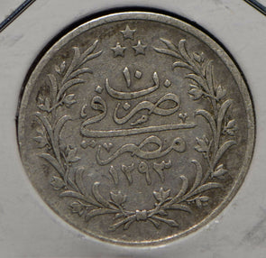 Egypt 1876 ~1909 Qirsh AH 1293 190579 combine shipping