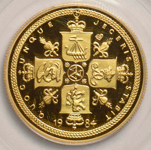 Isle of Man 1984 PROOF 2 Pounds gold PCGS PF68 mintage 20 rare! Agw 0.4694oz PC1
