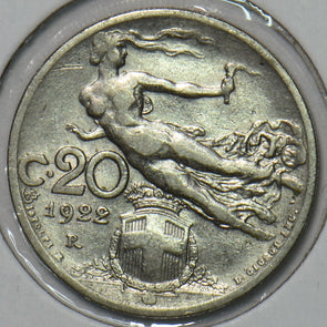 Italy 1922 R 20 Centesimi 195458 combine shipping