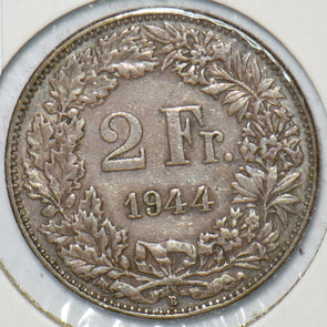 Switzerland 1944 2 Francs 151181 combine shipping