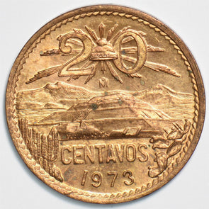 Mexico 1973 20 Centavos Eagle animal Snake 197491 combine shipping