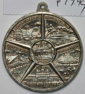 1980 ~90 Token/Medal Walt Disney silver pendant U0128 combine shipping
