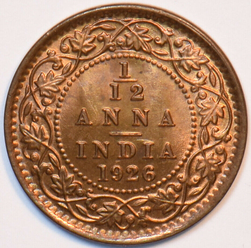 British India 1926 1/12 Anna 193711 combine shipping