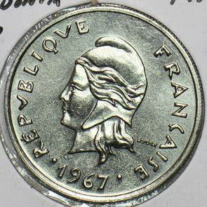 French New Caledonia 1967 10 Francs 152755 combine shipping