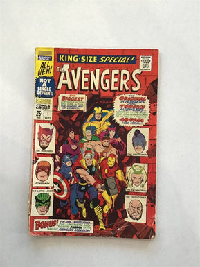 Marvel comics The Avengers King - Size special issue #1 sept, 1967 Decent mid gr